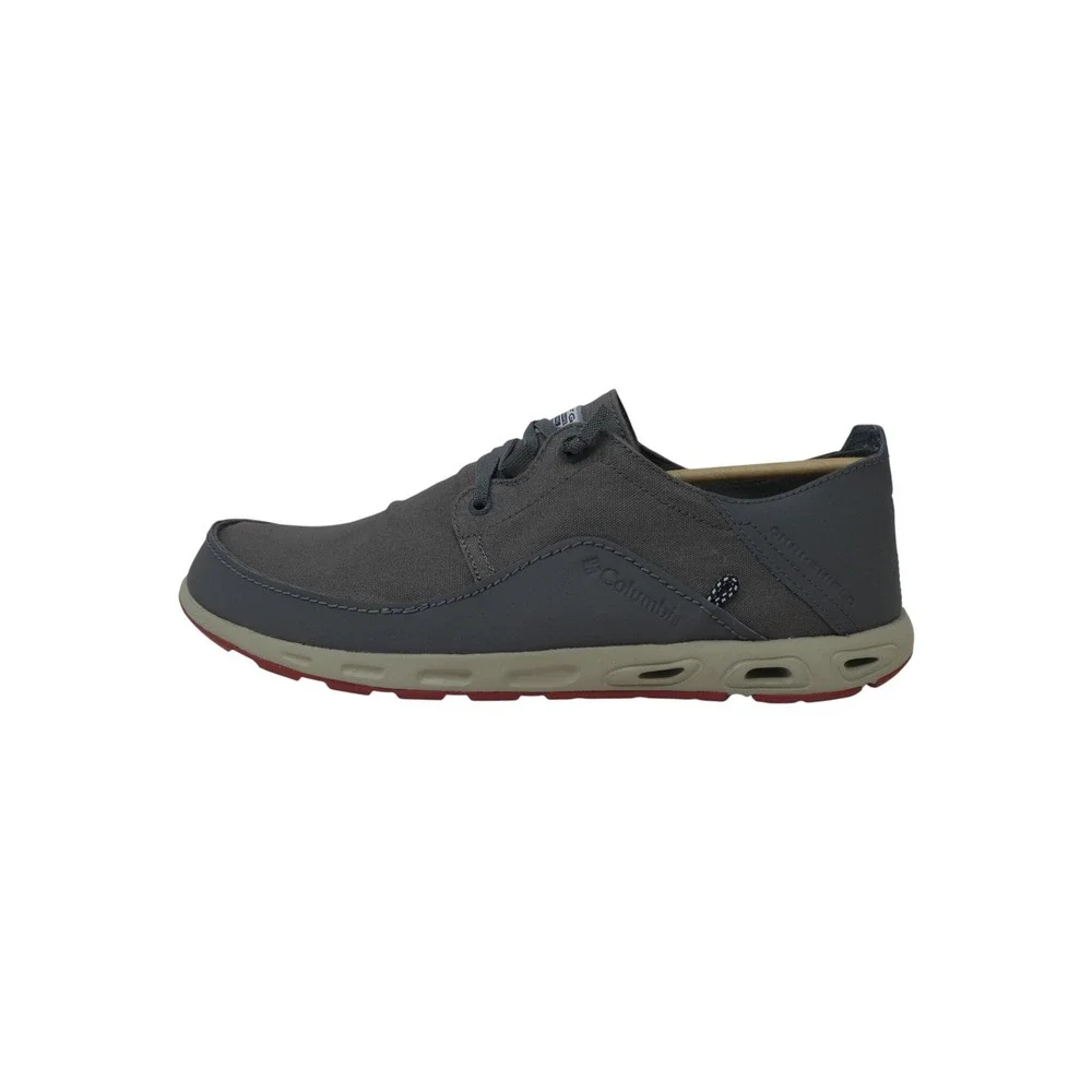 Columbia Bahama Vent Relaxed PFG Boat Shoe Mens 14 City Grey Vintage Red BM2658